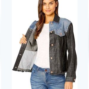 LA VIE Rebecca Taylor Denim Patch Jacket // Medium